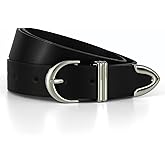 HOTWILL Women Belt for Jeans Dress Pants Fashion Gold Buckle Ladies Faux Leather Waist Belt