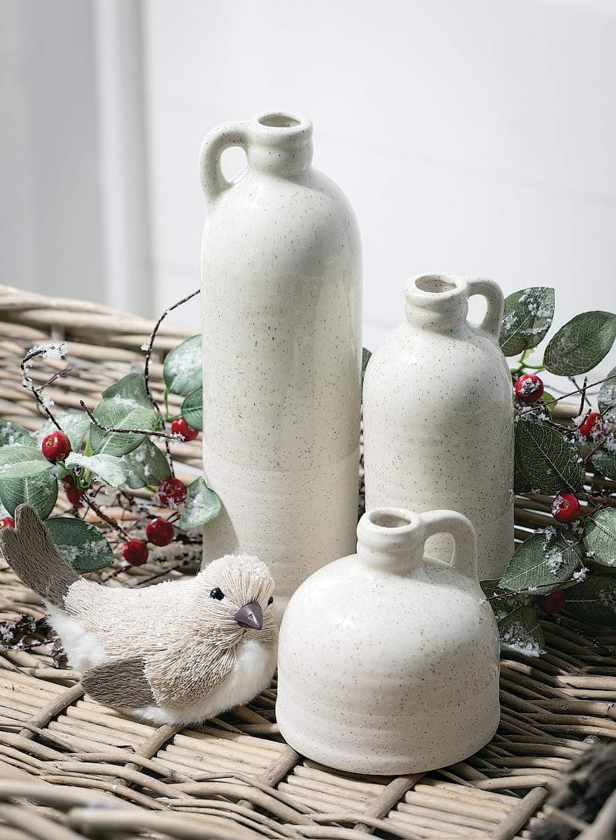 Sullivans Small Ceramic Jug Set, Farmhouse Home Decor, Set of 3 Vases, Multi-Color (CM2431): Home & Kitchen