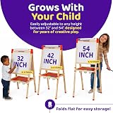 Blue Squid Art Easel for Kids 3 in 1 Double Sided Adjustable 32-52in view 5