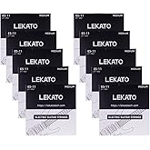 LEKATO Electric Guitar Strings Nickel Plated Steel Coated Electric Guitar Strings with Ball End 10 Set of 6 Hex Steel String(11-52)