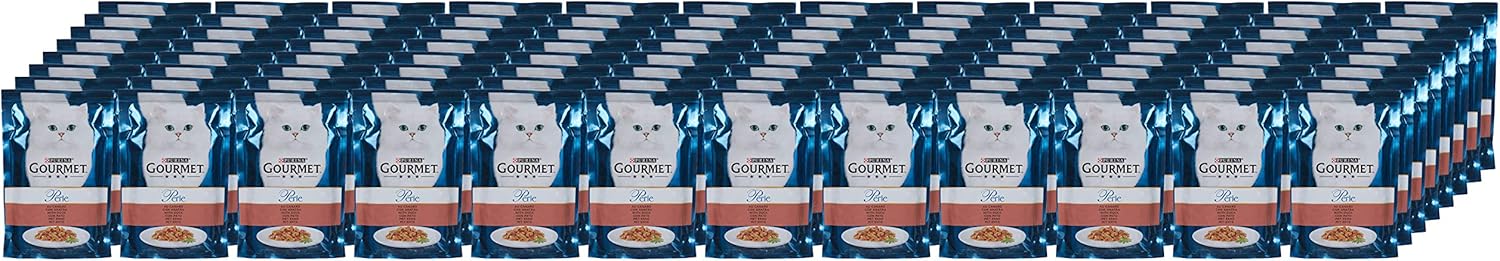 Gourmet Perle Exquisite Strips in Jelly, 96 Portion Bags, Wet Cat Food, Variety Mix, Pack of 96 (12 x 8 Bags of 85 g) - Image 4