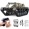 Mostop Remote Control Tank 1/16 Scale Transport Military Vehicle RC Tank Offroad Crawler for Kids, 2.4Ghz Remote Control Crawler Drift Tank with 2 Batteries, 360°Rotating Drifting Army Armored Truck