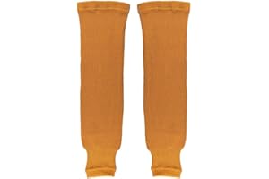 Pear Sox Pro Weight Solid Color Hockey Socks (Gold, Intermediate)