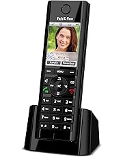AVM FRITZ!Fon C5 DECT-Komforttelefon (hochwertiges Farbdisplay, HD-Telefonie, Internet-/Komfortdienste, Steuerung FRITZ!Box-Funktionen) schwarz, deutschsprachige Version
