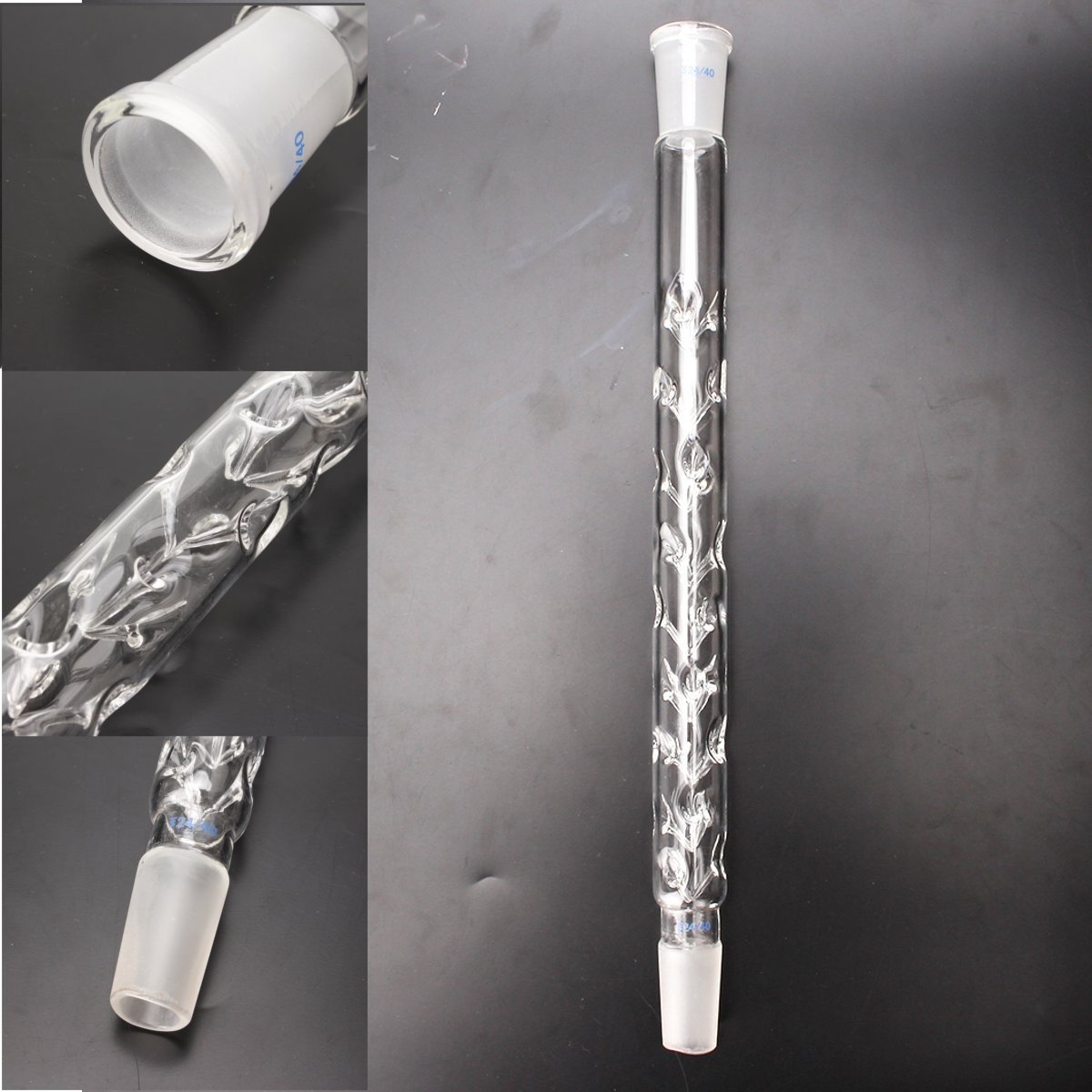 Lab Condensor Disstilling Column Cynken 300mm 24 40 Glass Vigreux Column Distillation Condenser Lab ...