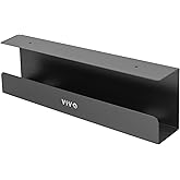 VIVO Under Desk 17 inch Cable Management Tray, Power Strip Holder, Cord Organizer, Wire Tamer for Office and Home, Black, DESK-AC06-1C
