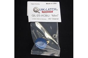 Quik-Latch Products QL-25-ACBU Blue Anodized Aluminum Mini Replacement Air Cleaner Wingnut Kit