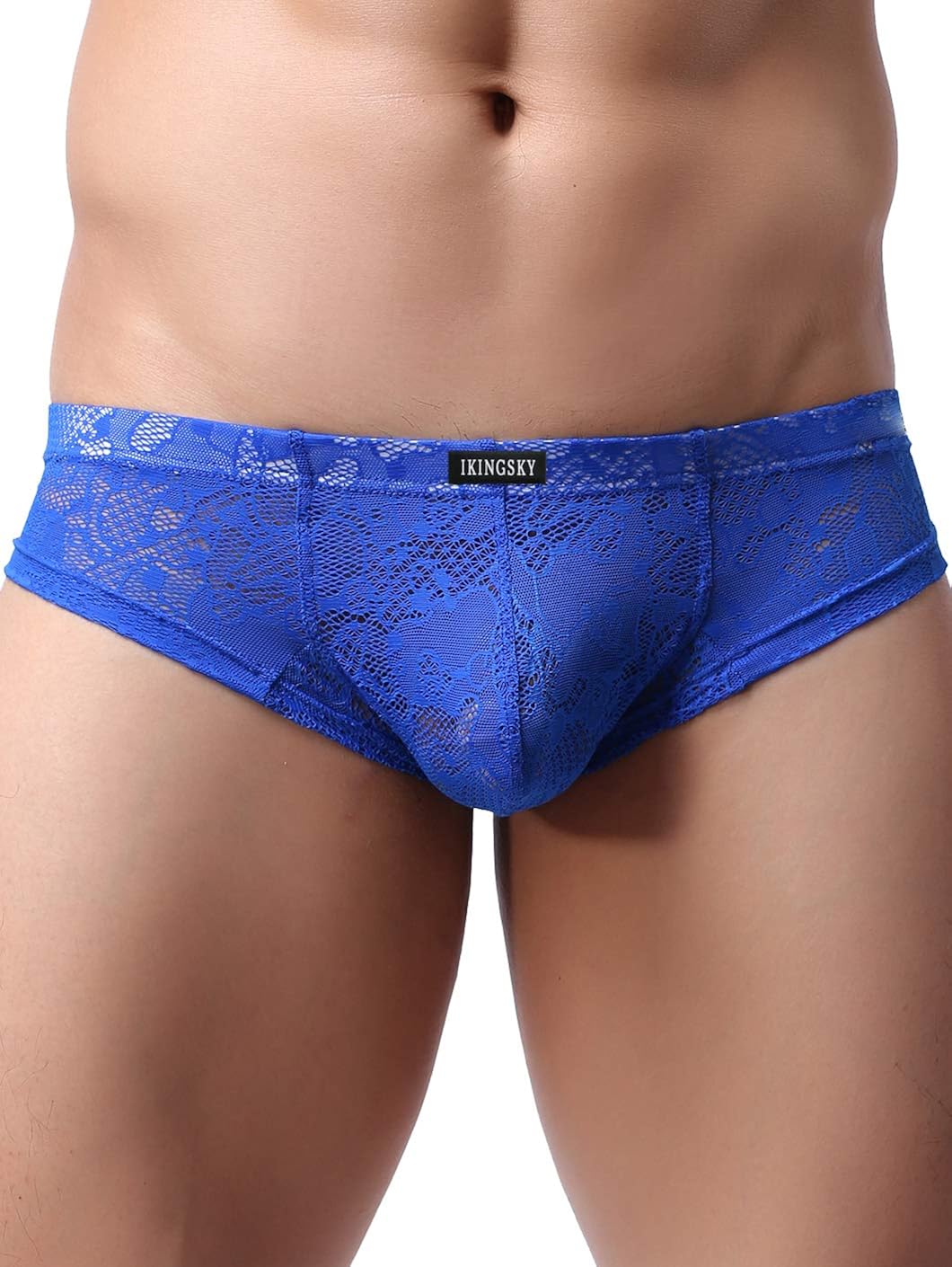 iKingsky Men's Cheeky Boxer Briefs Sexy Thong Underwear Breathable Lace Mens Panties at  Men’s Clothing store