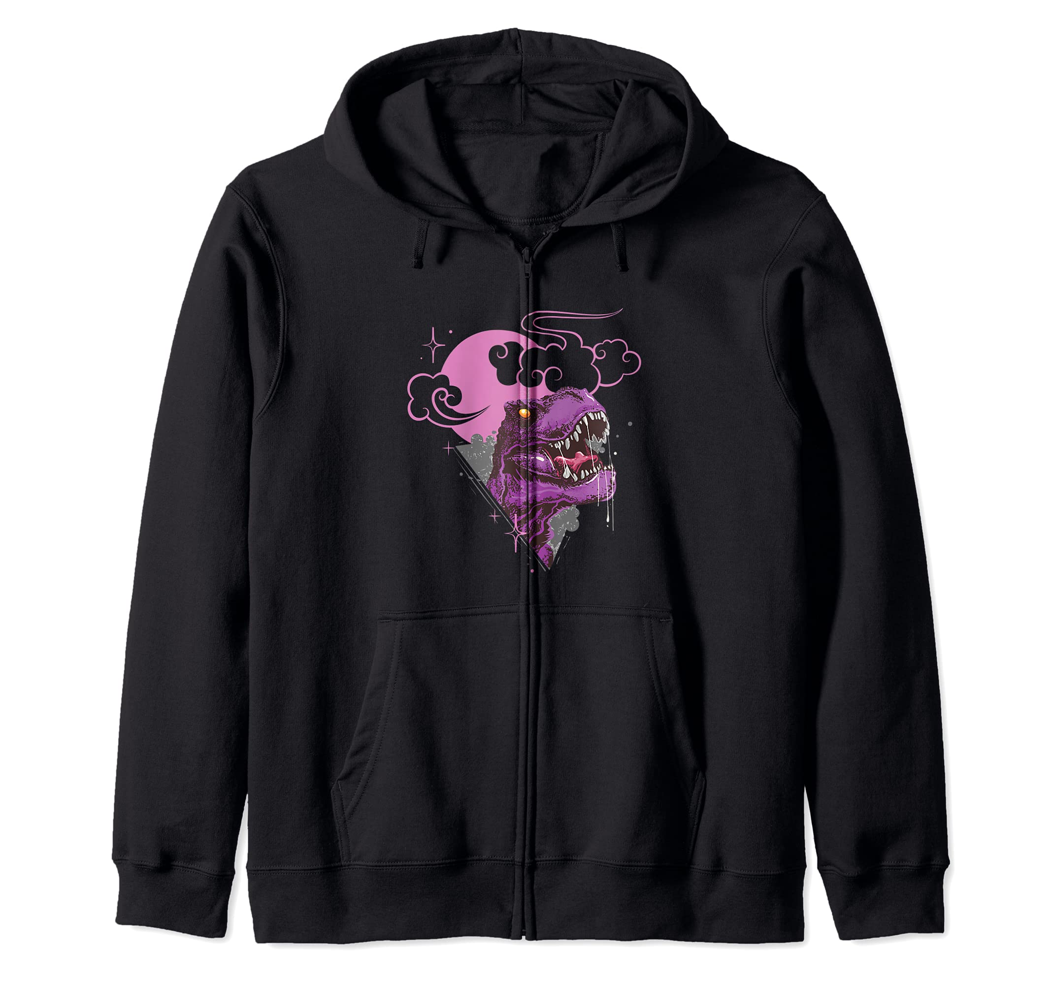 Violet Wildlife Tyrannosaurus T-rex Dinosaur Wild Jurassic Zip Hoodie