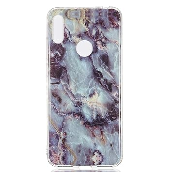 Lomogo Huawei Y6 2019/Honor 8A/Y6 Pro 2019 Case Soft Silicon Case Shockproof Anti-Scratch Marble Case Cover for Huawei Y6 2019/Y6Pro 2019 - LOYHU190228 L12