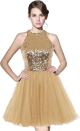 halter top homecoming dresses short