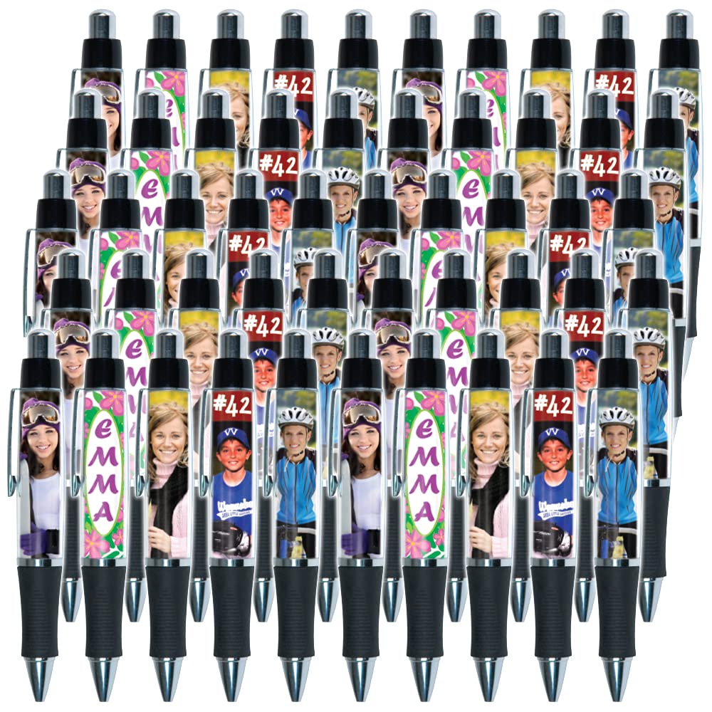 PixPen - DIY Photo Pen – Create Your Own Personalized Pen - Insert 2.5” x 1.75” Wallet Photo or Create and Print Inserts Online – 50 Pack