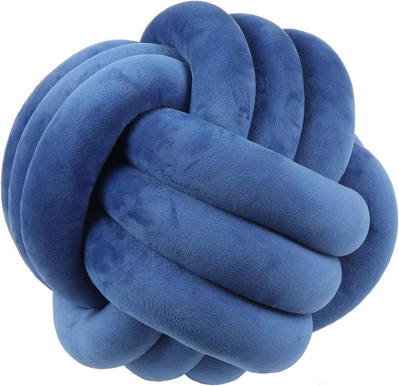 Cyprinus Carpio Knot Ball Pillow Household Throw Pillow Decoration (Classic Blue, 10.6 INCH)