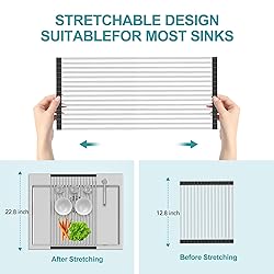 BBXTYLY Extra Expandable Roll Up Dish Drying