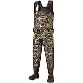 HISEA Hunting Waders for Men with 1200G Insulated Boots, Neoprene Waterproof Chest Wader, Bootfoot Fishing Waders