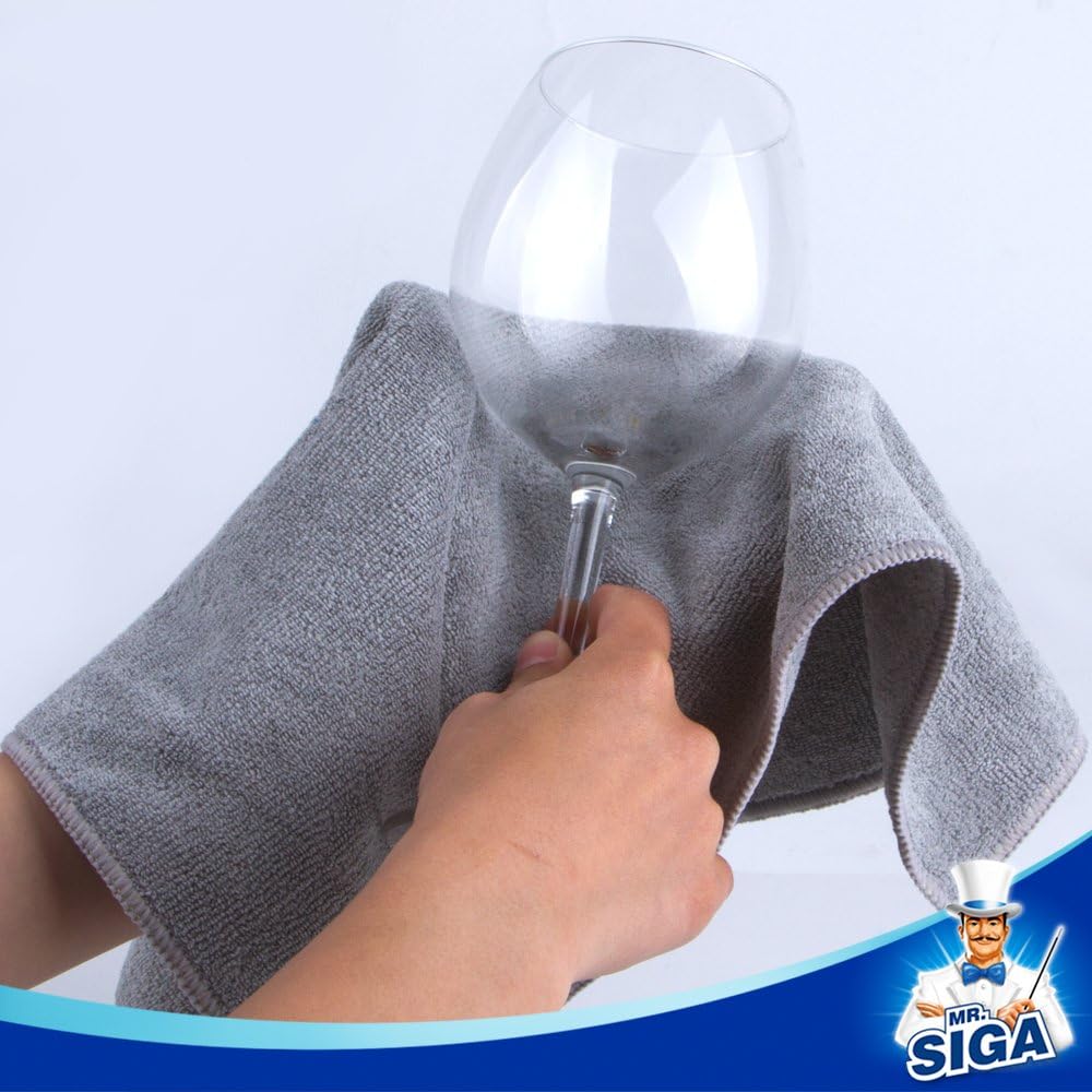 MR.SIGA Microfiber Cleaning Cloth, Pack of 6, Size: 13.8" x 15.7": Home & Kitchen