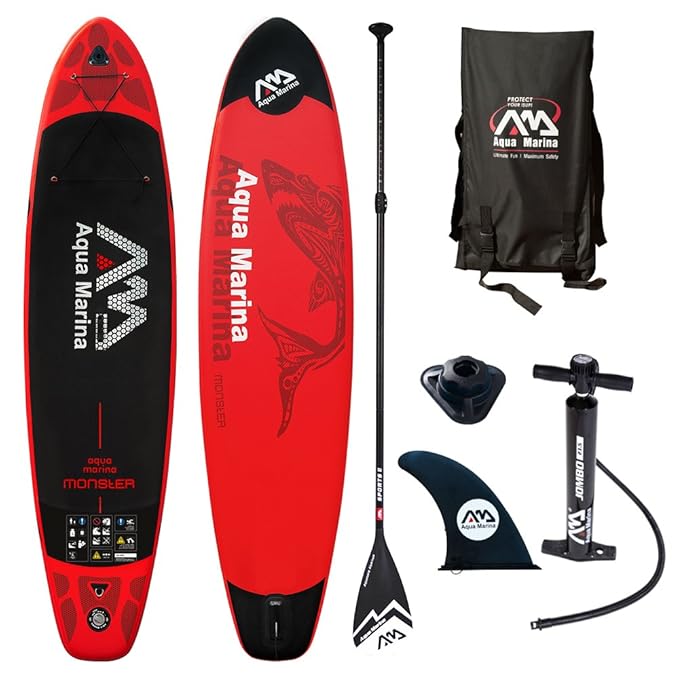 Aqua Marina Monster 12.0 iSUP Sup Stand Up Paddle Board mit Sport II Paddel