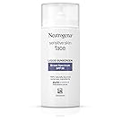 Neutrogena Face Sunscreen for Sensitive Skin from Naturally Sourced Ingredients with Zinc Oxide, Broad Spectrum SPF 50, 1.4 fl. Oz