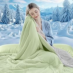 FineMay Cooling Comforter Queen Size, Double-Sided
