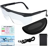 Saysurey Aviation View Limiting Device Glasses Adjustable | IFR Flight Training for Pilots, Includes Case and Tag, Instrument Practice Goggles, Cockpit Simulatior
