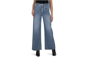 KUT from the Kloth Women's Meg High-Rise Wide Leg Patch Pocket