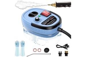 AUXCO Steam Cleaner, 1200ml High Pressure Steamer for Cleaning Handheld Steam Cleaner for Home,High-Temperature Steamer Cleaner for Car,Upholstery,Kitchen, Bathroom,Car Detailing,Grout and Tile