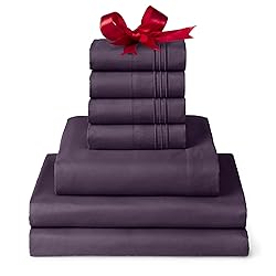 Mellanni Iconic Split King Sheet Set - 7-Piece Bed