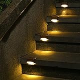 SOLPEX Solar Deck Lights 12 Pack, Waterproof Led