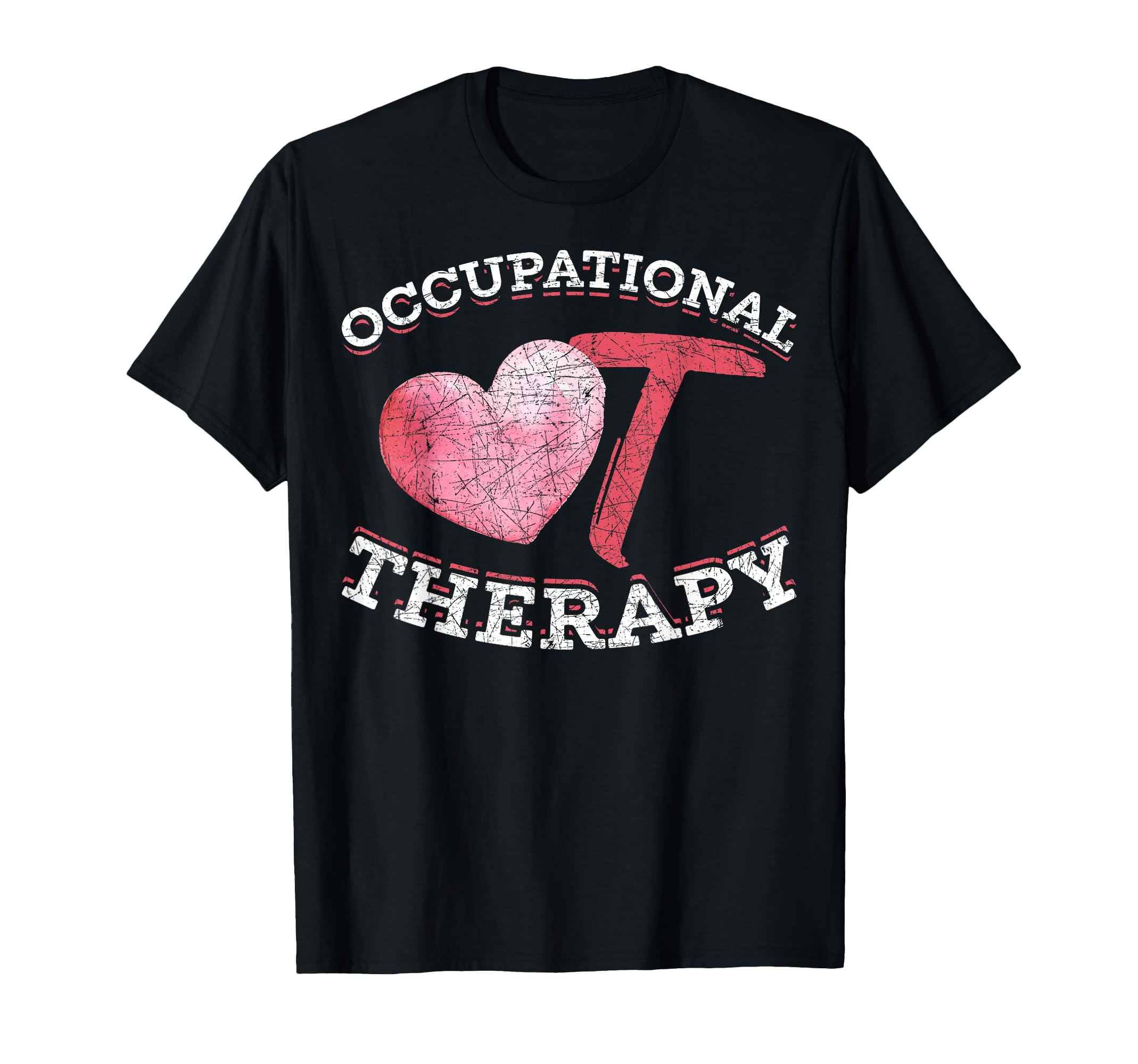 Healthcare Heart Therapist OT Exercise Occupational Therapy T-Shirt