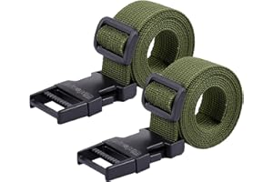 Luggage Strap, Wisdompro 2 Pcs 48'' Heavy Duty Utility Straps, Adjustable Belt with Quick Release Buckle for Outdoor Sports, 
