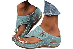Orthopedic Sandals for Women Summer Dressy Comfortable Sandals Arch Support Wedge Sandals 2025 Flip Flops Sandals
