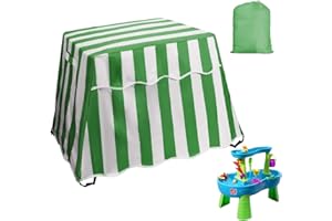 Kids Water Table Cover, OKYUK Water Table Cover Fit Step2 Rain Showers Splash Pond Water Table, Outdoor Patio Waterproof Dust Proof Anti-UV Cover for Toddlers 1-3 (Cover Only) (Green)