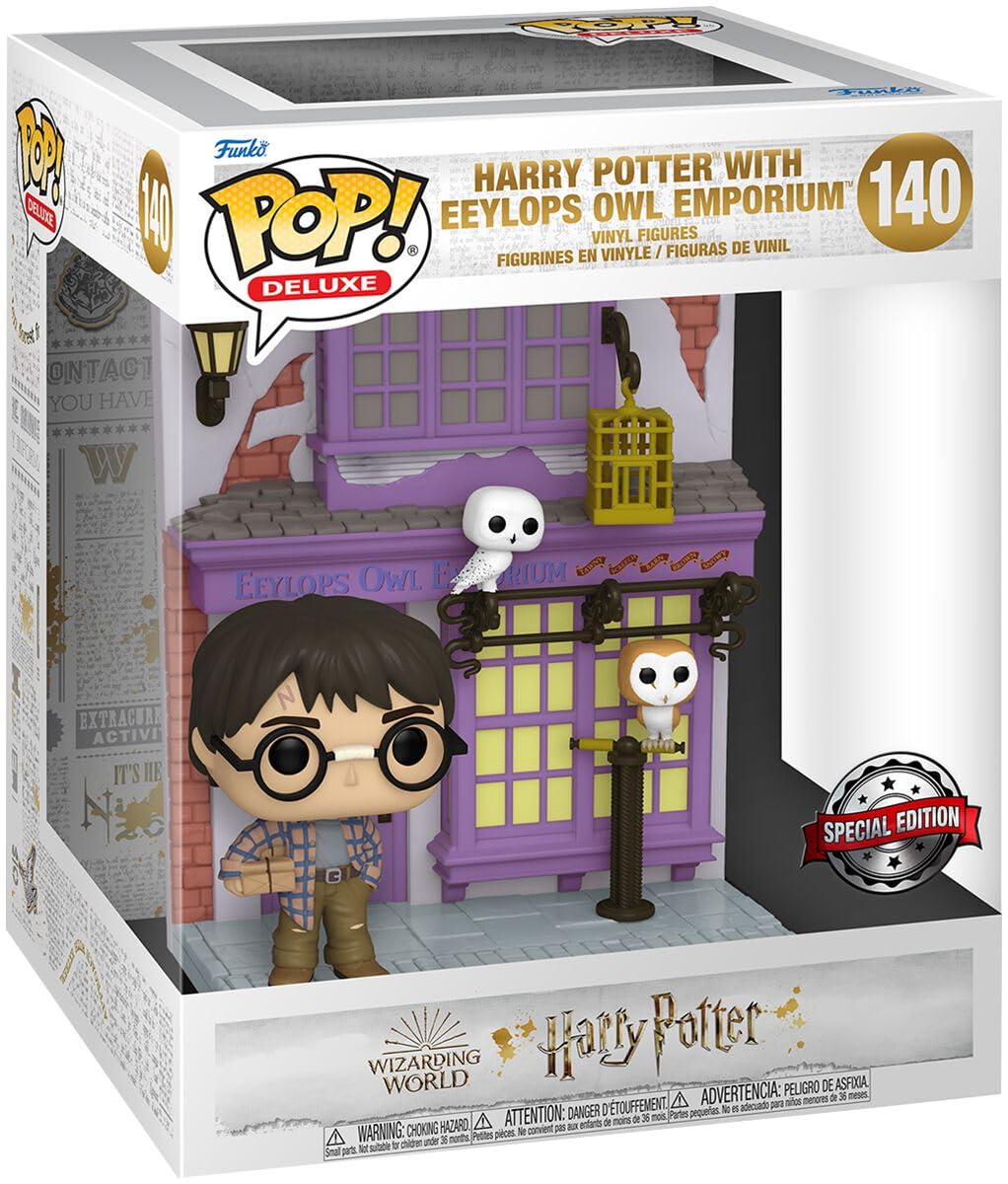 HARRY POTTER with Eeylops Owl Emporium (Pop! Deluxe) Vinyl Figur 140 Unisex Super Pop! Standard