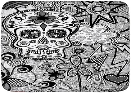 N\A Alfombra de baño, remodelación de Calavera de azúcar, Calavera de