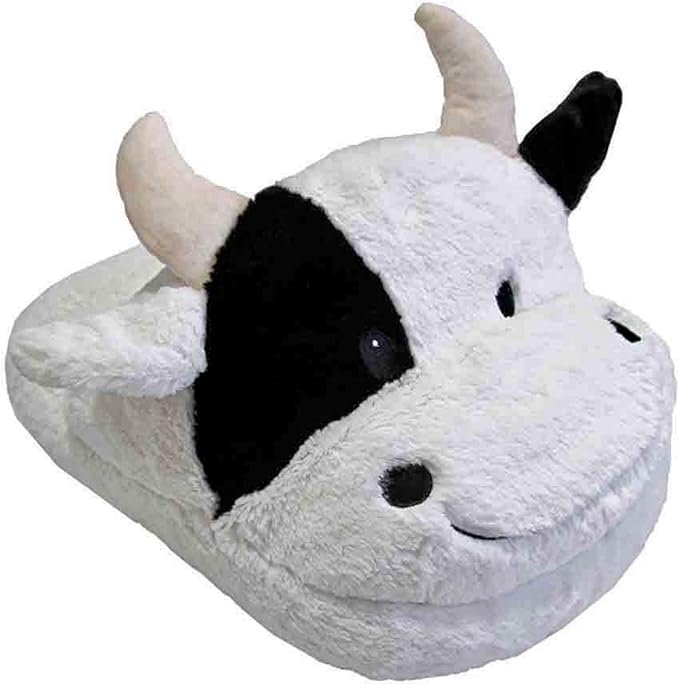 Luxurious Giant Cute Cow slipper Cow Foot Warmer Luxurious Double