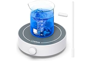 AyinLab Magnetic Stirrer, Fast Stir Plate with Speed Control, Lab Magnetic Mixer with 1 Stir Bar and 1 Stir Bar Retriever, Brushless DC Motor, Liquid Stirring, Max Volume 3000ml,（No Heating）