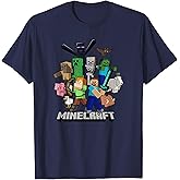 Minecraft Heroes & Enemies Group Shot T-Shirt