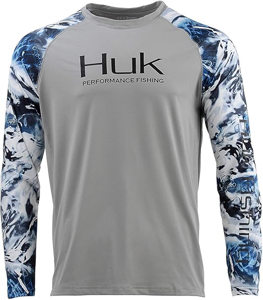 HUK Men's Double Header Vented Long Sleeve Shirt Premium Fishing