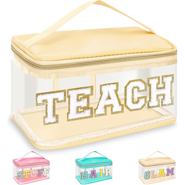Make-up-Tasche ‚Groovy It‘s Me Hi I‘m The Teacher‘ – Aus Leinen, 19x25 Cm, Perfekt Als Lehrer-Geschenk & Kulturbeutel
