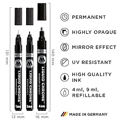 Molotow Liquid Chrome Marker Set of 3 Special Ink