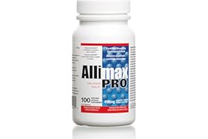 Allimax Pro 450mg 100 Capsules. Professional Strength Support for Your Body’s Immune Function Through Natural Allicin, a Potent Compound Extracted from Clean and Sustainable Spanish Grown Garlic.