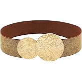 BAOKELAN Women Wide Stretchy Waist Belts Elastic Cinch Belt for Dresses