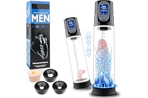 Men's Growth Pump with Strong Suction Vacuum Pump with ED Screen Powerful Electric Vacuum Pump Inch Adjustable Men's Underwea