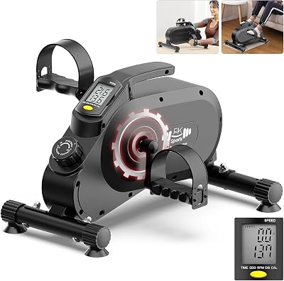 FK Sports Mini Exercise Bike - 8 Magnetic Resistance, LCD Display