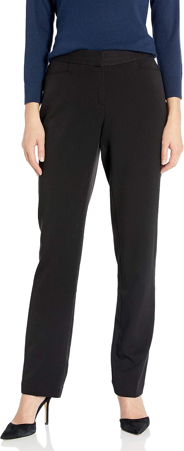 Rafaella Curvy Fit Pants Rafaella Women's Curvy Fit Gabardine Bootcut Dress  Pants - Professional Office Wear Curvy Fit Bootcut Pants