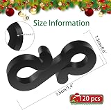 Vaktop Gutter Hooks for Outdoor Lights 120PCS Mini S Clips for Xmas Party view 2
