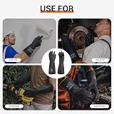 ThxToms Chemical Resistant Gloves Heavy Duty Rubber Acid Alkali Oil 14 Inch 1 view 7