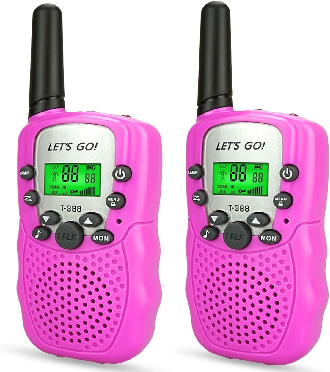 DIMY DJ888 Walkies Talkies for Kids Girls Toys Age 3-12 Year Old Girl Outdoor Toys for Kids, Pink