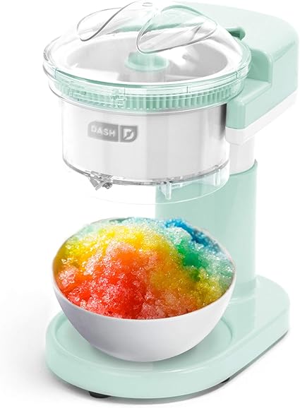 Dash Shaved Ice Maker + Slushie Machine with Stainless Steel Blades for Snow Cone, Margarita + Frozen Cocktails