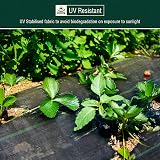 ANSIO Heavy Duty Weed Membrane 2m x 10m Garden Ground Cover Fabric view 3